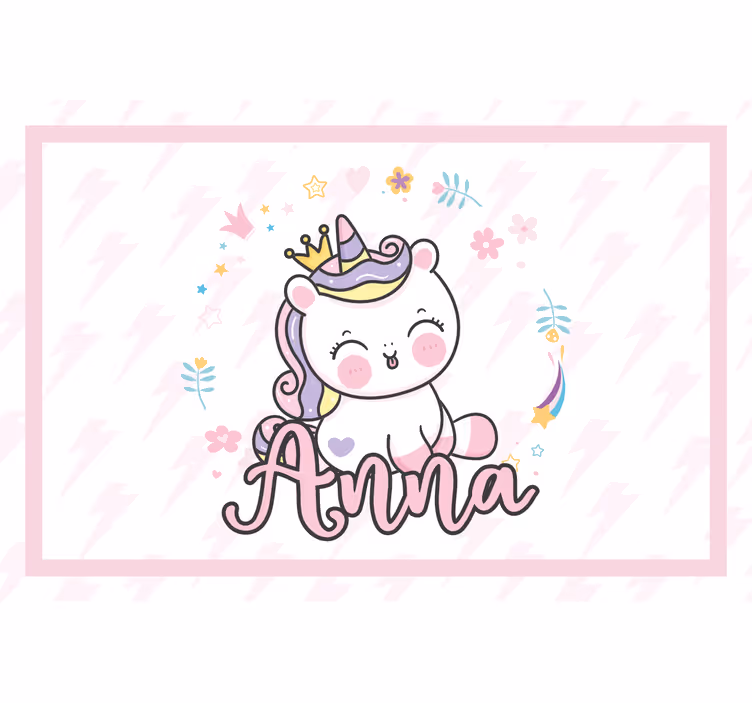 Cortina roller infantil unicornio bebé - TenVinilo