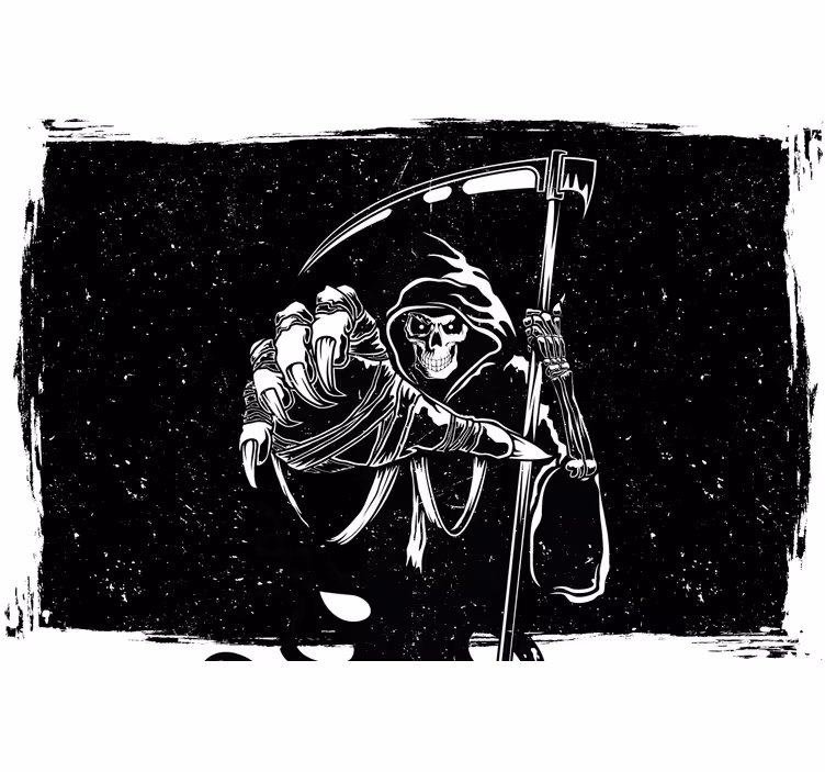 Cortina roller negra calcomanía silueta malvada - TenVinilo
