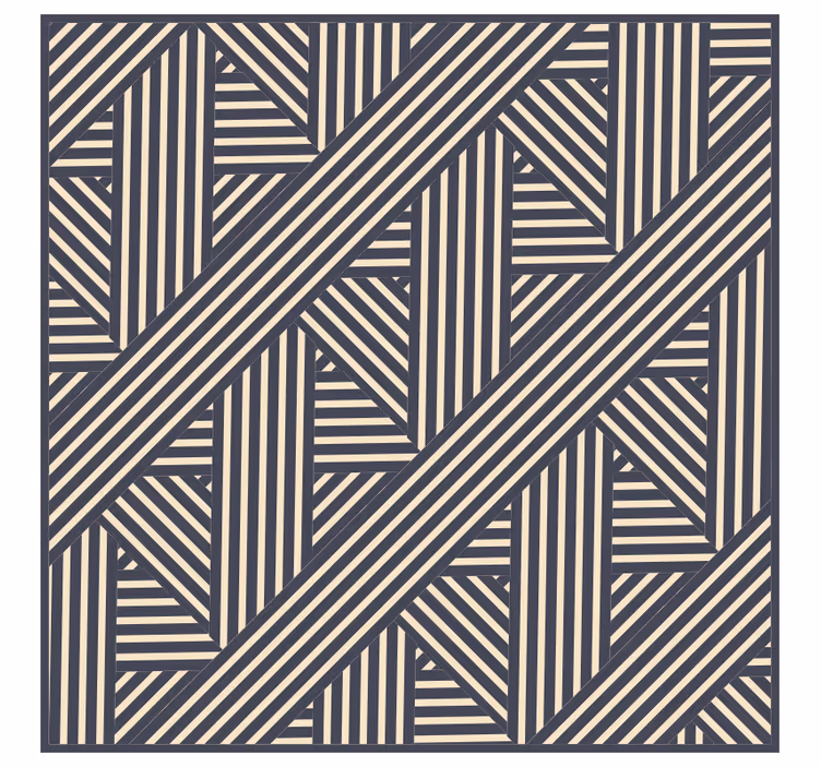 Cortina roller oficina alfombra vinílica rayas azul y beige - TenVinilo