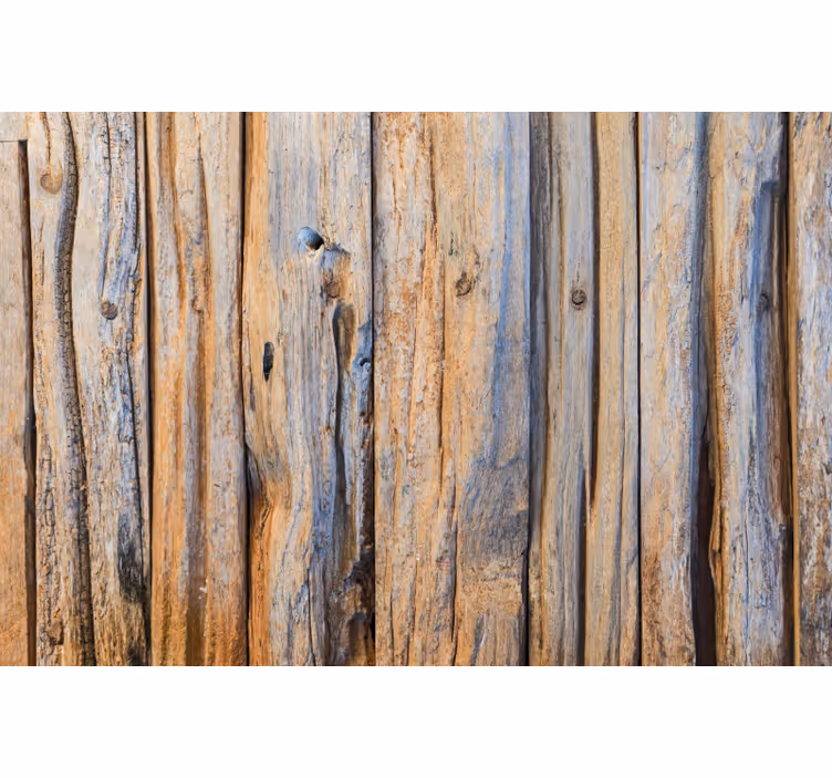 Cortina roller oficina textura 3d troncos de madera - TenVinilo