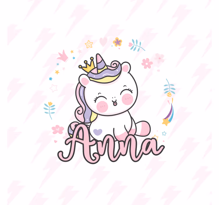 Cortina roller infantil unicornio bebé bonito - TenVinilo