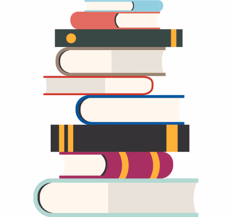 Cortina roller juvenil adhesivo libros apilados - TenVinilo