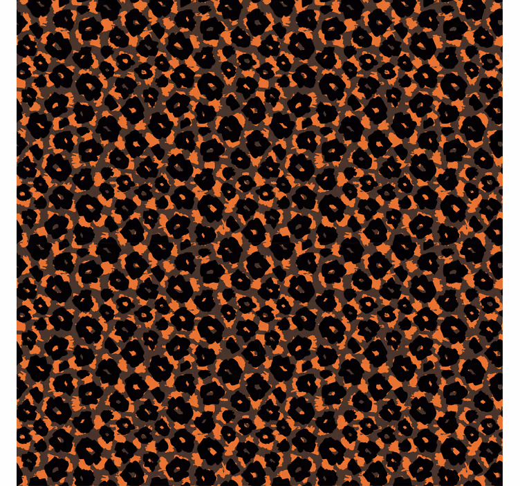Cortina roller negra imitación de leopardo kalahari - TenVinilo