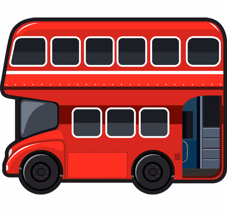 Cortina roller divertida autobús de londres - TenVinilo
