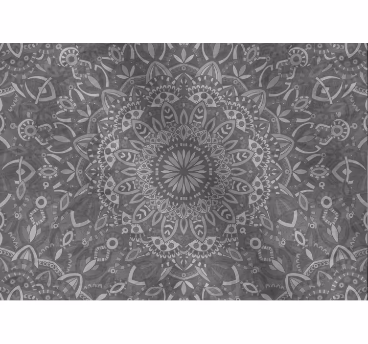 Cortina roller zen patrón mandala intrincado - TenVinilo