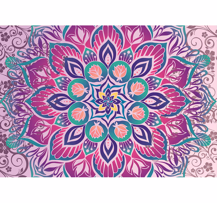 Cortina roller zen patrón de diseño mandala - TenVinilo