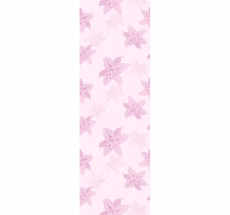 Cortina roller juvenil diseño de flores delicadas - TenVinilo