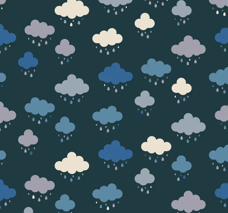 Cortina roller para bebé cielo azul con nubes - TenVinilo