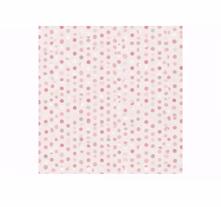 Cortina roller rosa con estampado de lunares pequeños - TenVinilo