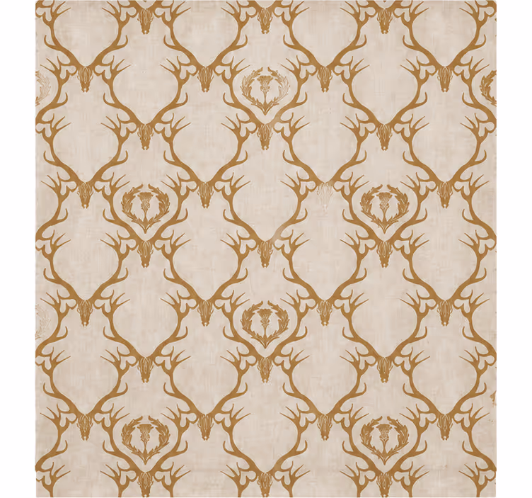 Cortina roller habitación matrimonio patrón ciervo lujoso - TenVinilo