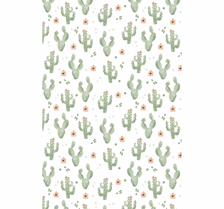 Cortina roller cactus patrón floral - TenVinilo