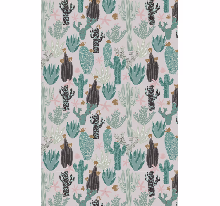 Cortina roller cactus escena de serenidad saguaro - TenVinilo