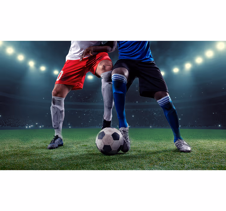 Estor enrollable fútbol jugadores en el campo - TenVinilo
