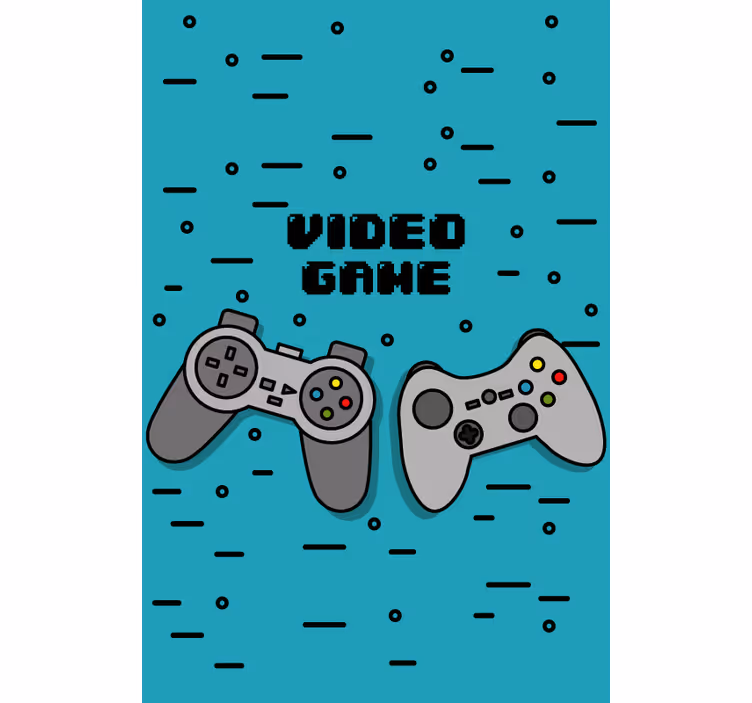 Estor enrollable juvenil de gaming con dos mandos - TenVinilo