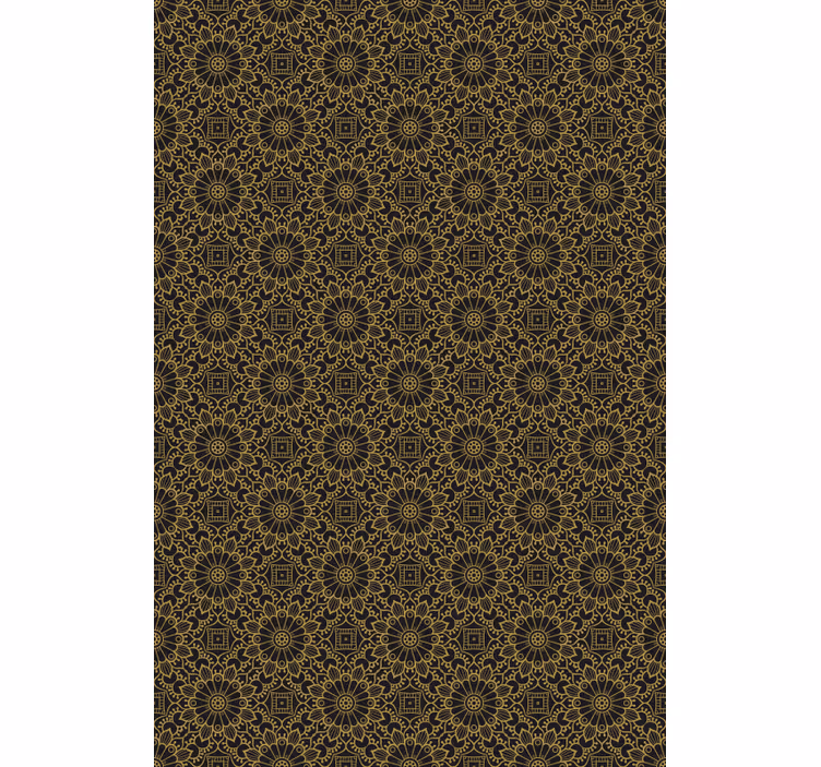 Cortina roller dibujos patrón floral intrincado - TenVinilo