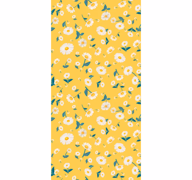 Cortina roller flores estor floral soleado - TenVinilo