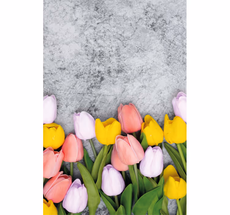 Cortina roller flores vibrante flor de tulipán - TenVinilo