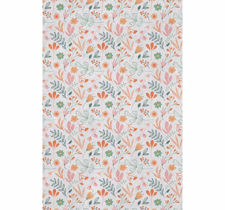 Cortina roller flores concepto de oasis botánico - TenVinilo
