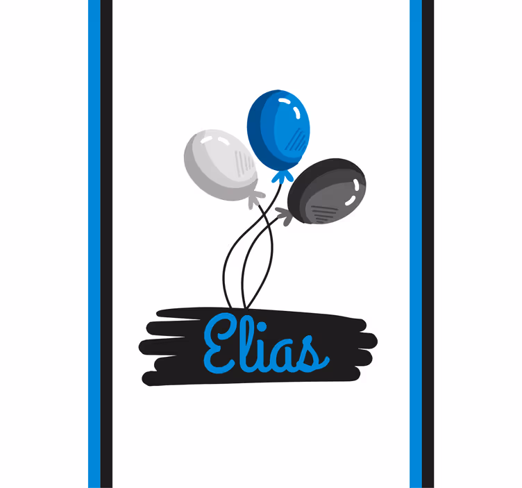 Cortina roller personalizable diseño de globos - TenVinilo
