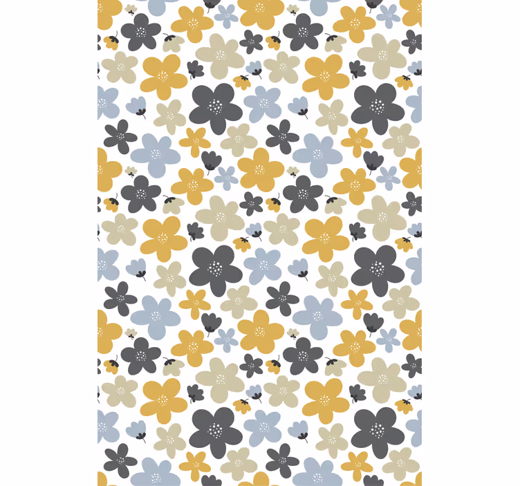 Cortina roller flores arreglo floral para niños - TenVinilo