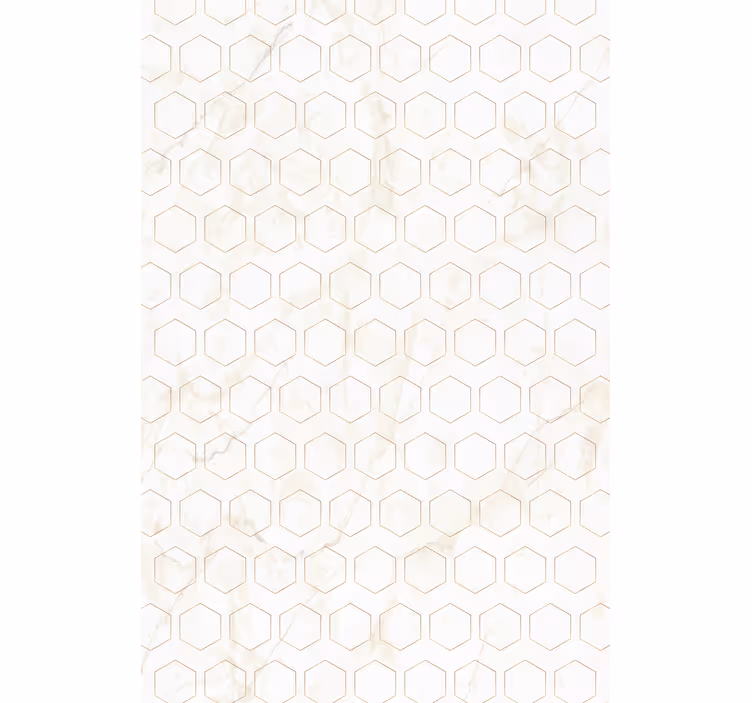 Estor baño Flor ornamental blanca y beige - TenVinilo