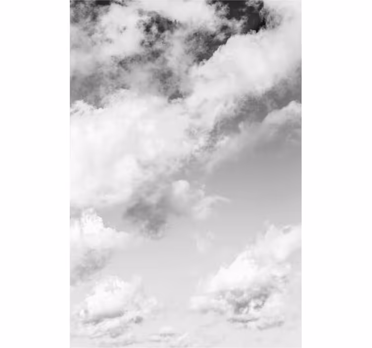 Cortina roller nubes vista del cielo nublado - TenVinilo