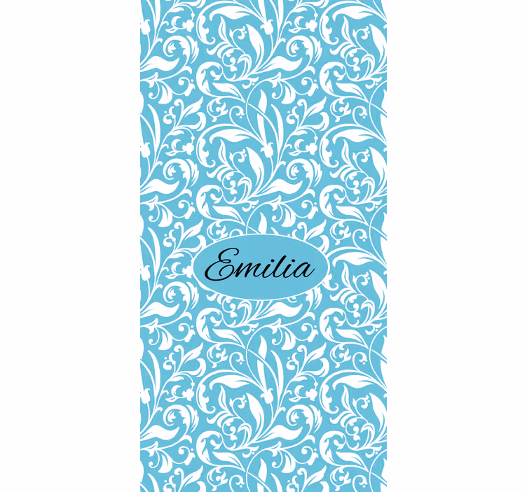 Cortina roller floral motivo de flores personalizado - TenVinilo