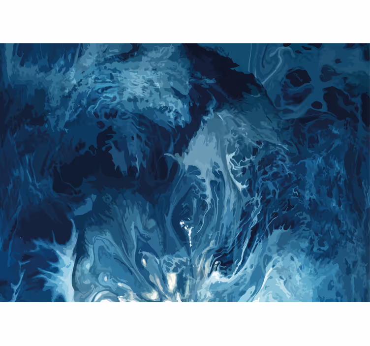 Cortina roller textura olas fluidas del océano - TenVinilo
