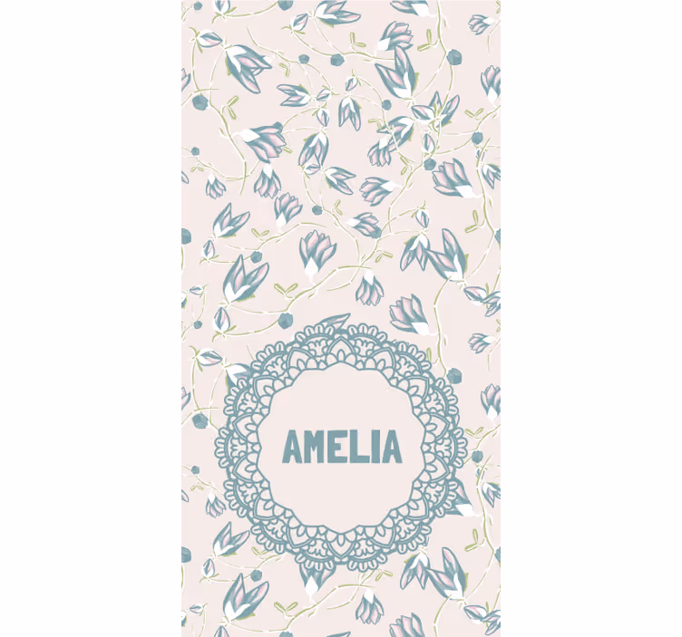 Estor personalizable Flores de mandala - TenVinilo