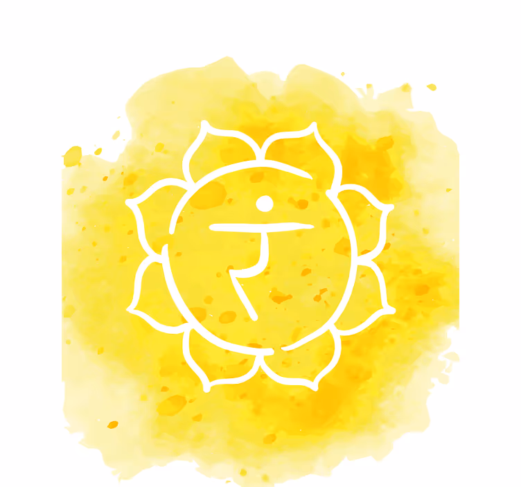 Estor zen Símbolo del chakra del plexo solar - TenVinilo