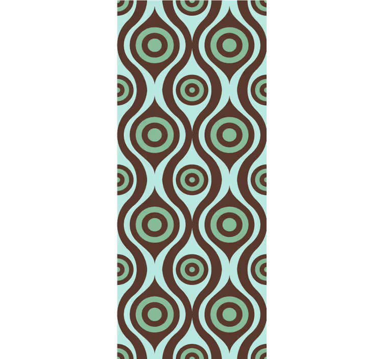 Cortina roller textura patrón circular concéntrico - TenVinilo