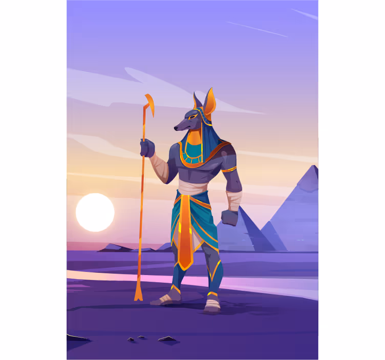 Cortina roller superhéroes figura del guardián anubis - TenVinilo