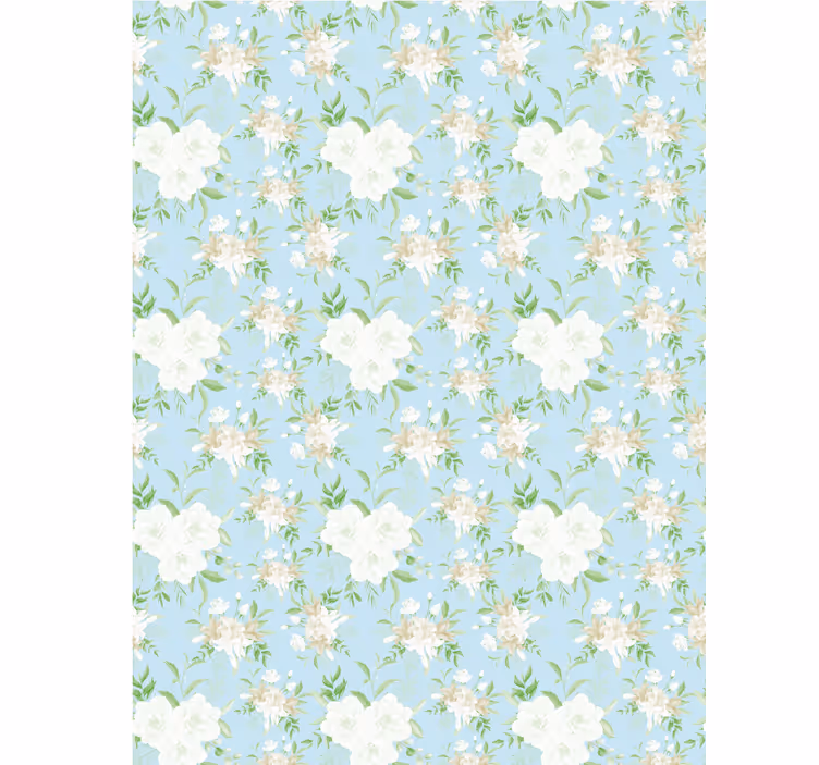 Cortina roller flores estilo grandmillenial salvaje - TenVinilo