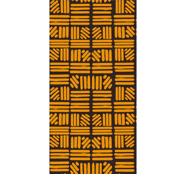 Cortina roller textura patrón geométrico amarillo - TenVinilo