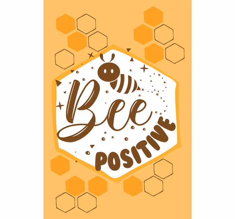 Cortina roller frase mensaje positivo de las abejas - TenVinilo