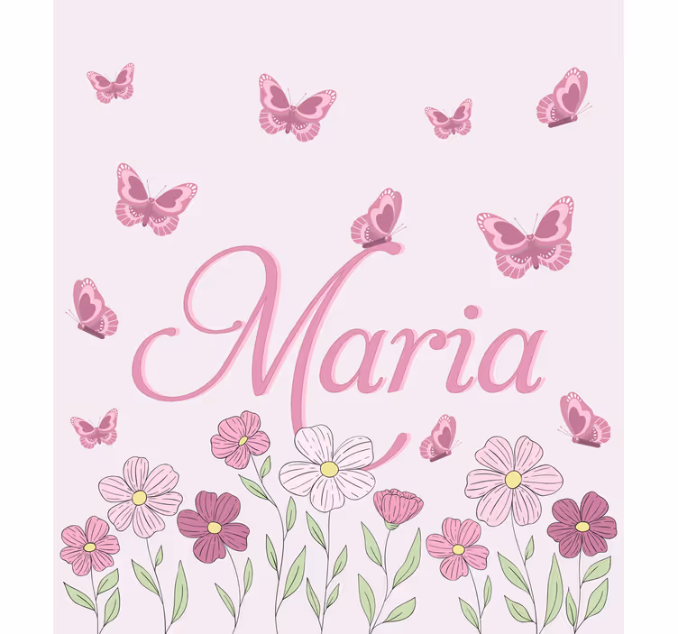 Cortina roller personalizable flores y mariposas - TenVinilo