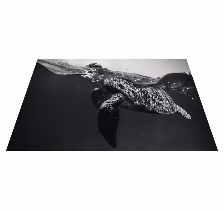 Individual para mesa patrón escena de tortugas bajo el agua - TenVinilo