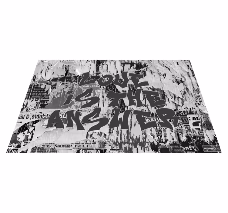 Individual para mesa frases mensaje en negrita - TenVinilo