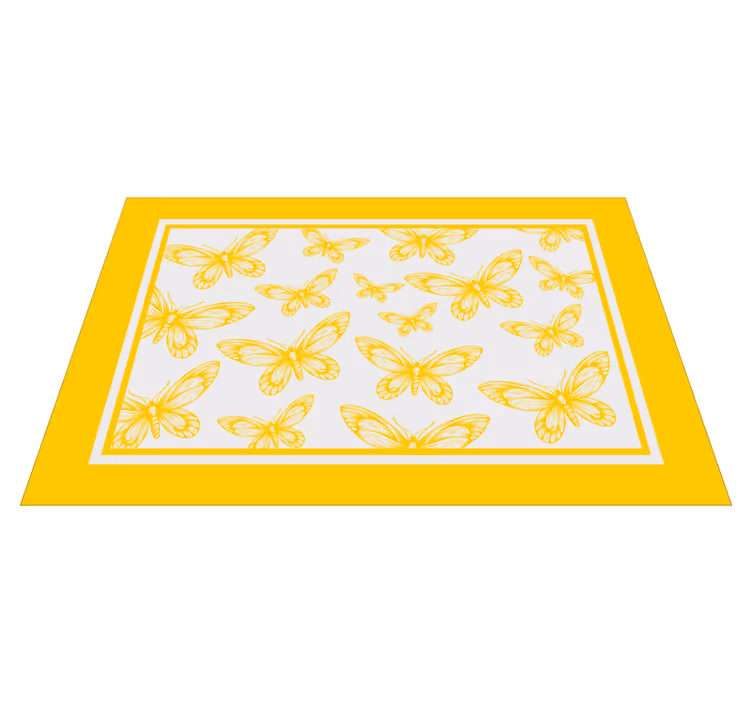 Individual mesa moderno patrón de mariposas - TenVinilo