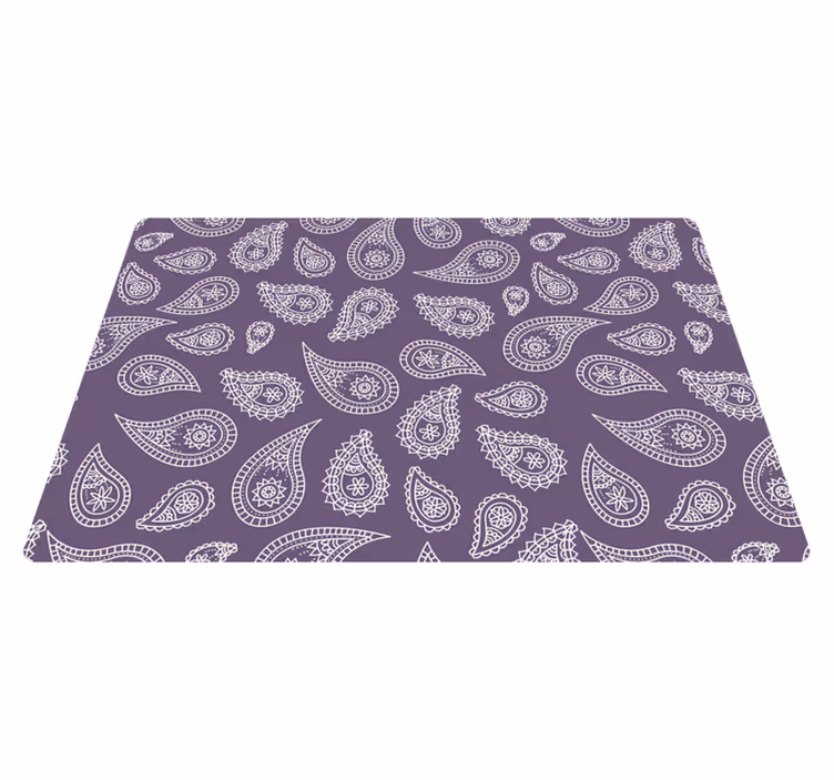 Individual para mesa original con diseño de paisley - TenVinilo