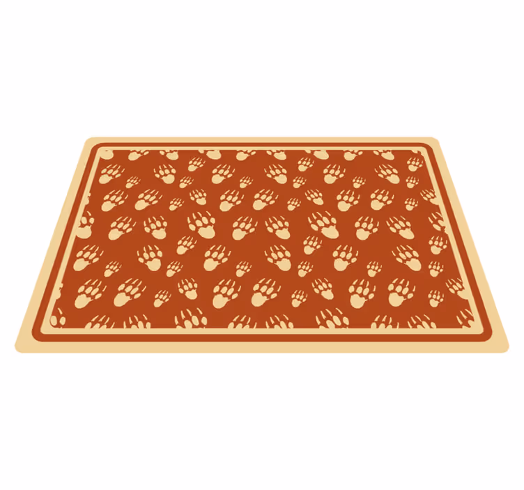 Individual para mesa patrón huella de perro - TenVinilo