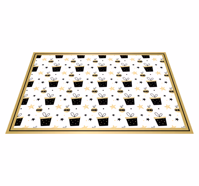 Individual para mesa navideño patrón de regalos festivos - TenVinilo
