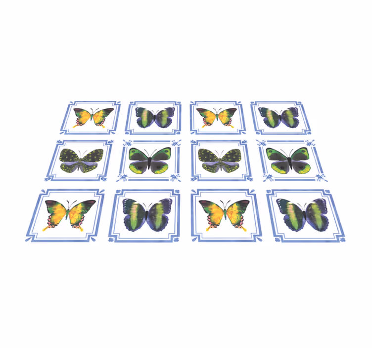 Individual para mesa original decoración de mariposas - TenVinilo