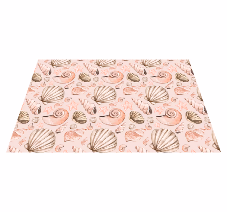 Individual para mesa original con diseño de conchas - TenVinilo