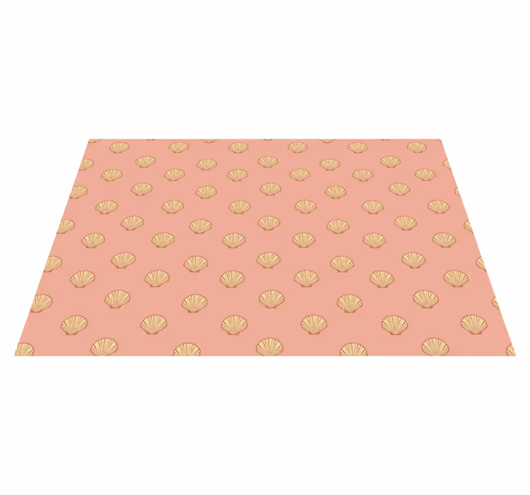 Individual para mesa original manteles con patrón de conchas - TenVinilo