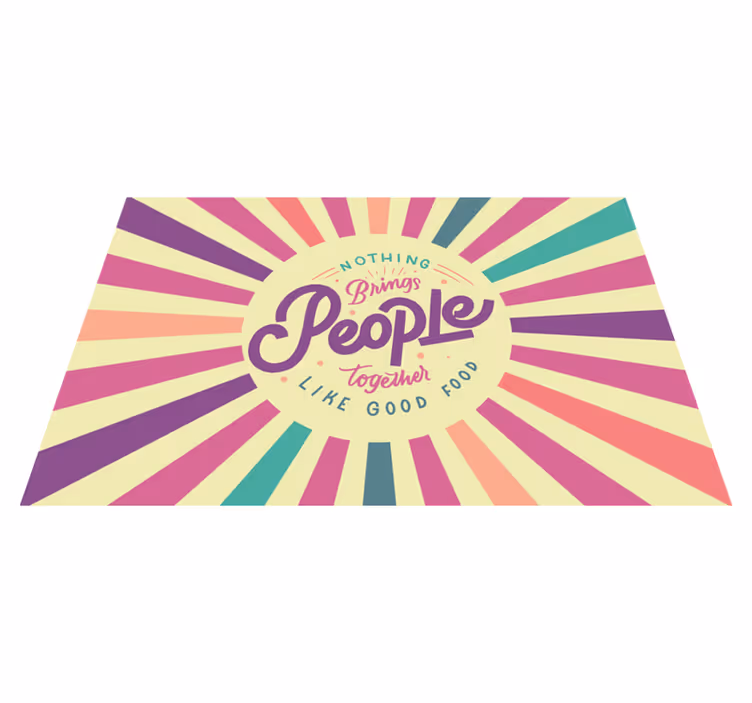 Individual para mesa frases nada une a las personas - TenVinilo