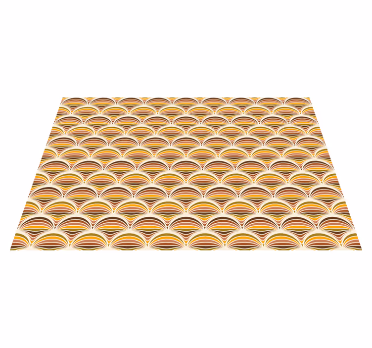 Individual para mesa patrón motivo de olas curvas - TenVinilo