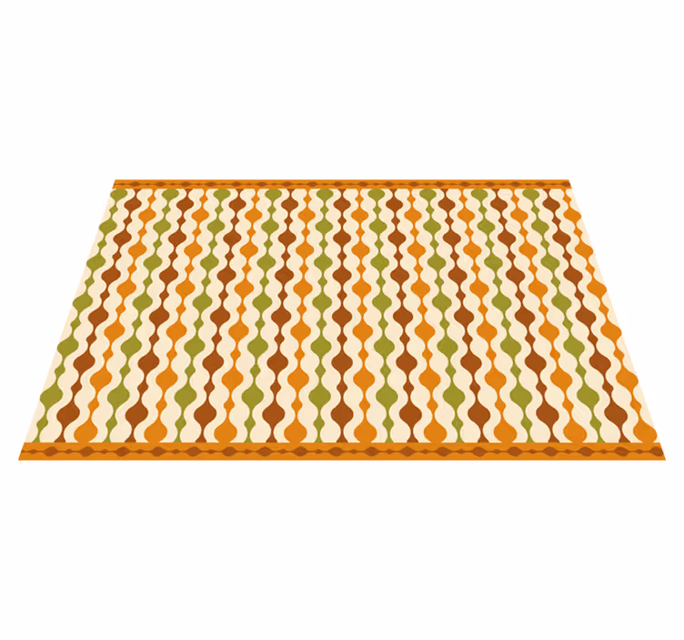 Individual para mesa patrón diseño colorido curvado - TenVinilo