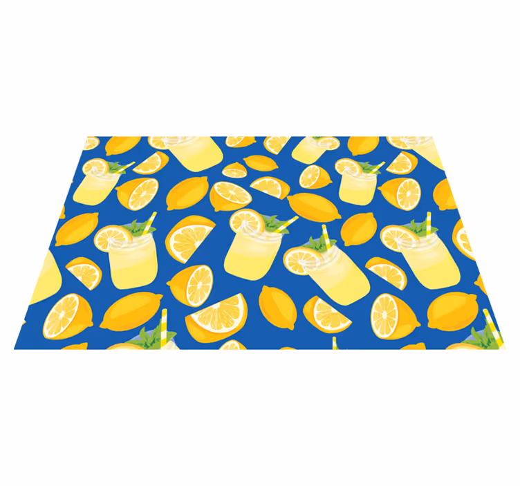Individual mesa moderno imagen de limonada refrescante - TenVinilo