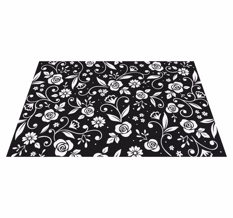Individual para mesa patrón motivo botánico - TenVinilo